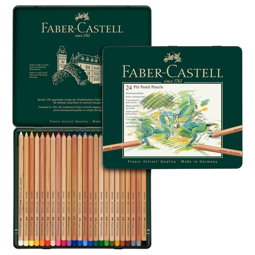 CRAYON DE MADERA FABER CASTELL PITT 112124 24 COL PASTEL