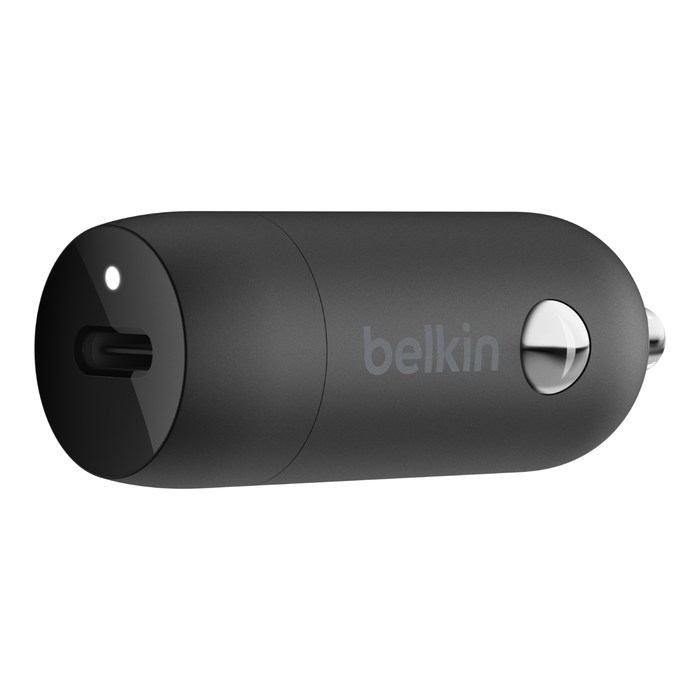 CARGADOR PARA CARRO BELKIN CARGA RAPIDA USB-C 30W​​ NEGRO