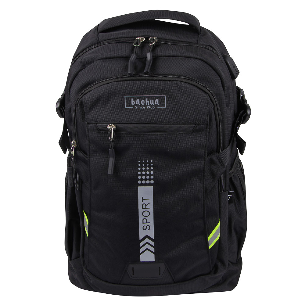 MOCHILA BAOHUA 2492 19″ NEGRO (20)