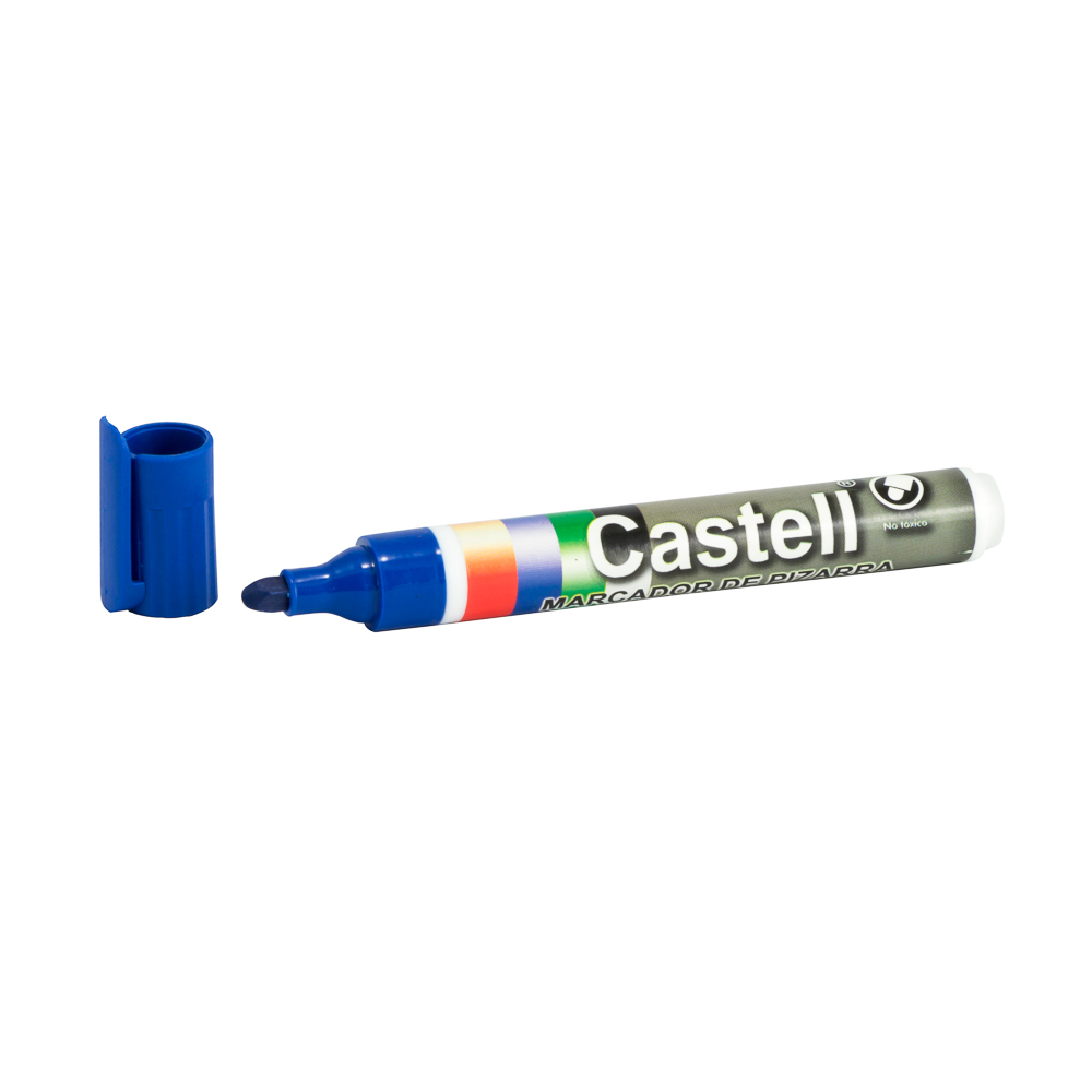 MARCADOR DE PIZARRA CASTELL RECARGABLE AZUL (12X12)