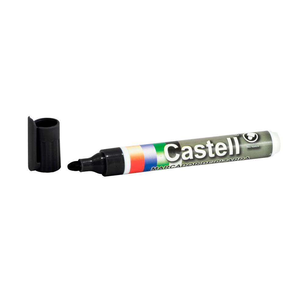 MARCADOR DE PIZARRA CASTELL RECARGABLE NEGRO (12X12)