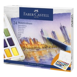 [17254] ACUARELA FABER CASTELL PROFESIONAL 169724 24 COLORES