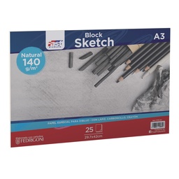 [17315-A3] BLOCK SKETCH FAST 25H. 140GR. A-3 NATURAL