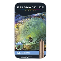 [13949] CRAYON DE MADERA PRISMACOLOR ACUARELABLE 12 COL. LARGO
