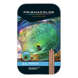 [13950] CRAYON DE MADERA PRISMACOLOR ACUARELABLE 24 COL. LARGO