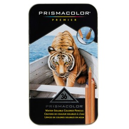 [13996] CRAYON DE MADERA PRISMACOLOR ACUARELABLE 36 COL. LARGO