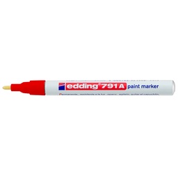 [06163-ROJO] MARCADOR METALICO EDDING 791 P/MEDIANA ROJO