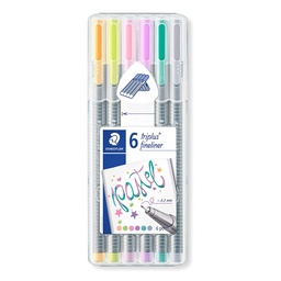 [06372] MARCADORES EN ESTUCHE STAEDTLER 334 SB6CS1 6 COL. PASTEL