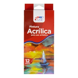 [12003] PINTURA ACRILICA FAST PROFESIONAL 12ML ESTUCHE DE 12 COLORES