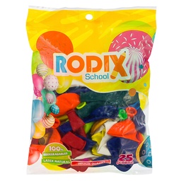 [55136] GLOBO RODIX NO.12 BX25 COLORES SURTIDOS 