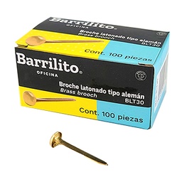 [01201025] ATACHES BARRILITO BLT30 CX100 DE 30MM DORADO