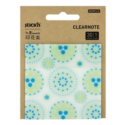 [16291] BLOCK STICKN 28042 3"X 3" CLEARNOTE DISEÑOS