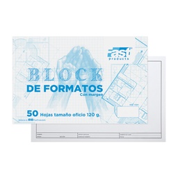 [10061] BLOCK FORMATO FAST IMPRESO 120 GRS. OFICIO 50 H.