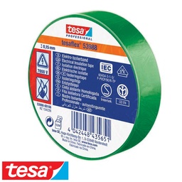 CINTA ADHESIVA ESPECIAL TESA 53988-10500 AISLAR 10MX15MM VERDE 