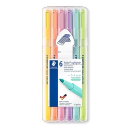 [17329] MARCADOR RESALTADOR STAEDTLER 362 CSB 6 COLORES PASTEL