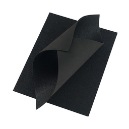 [11775-20] FOAMY CON DIAMANTINA FAST  8.5"X11 NEGRO