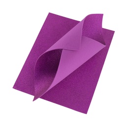 [11775-8] FOAMY CON DIAMANTINA FAST  8.5"X11 VIOLETA