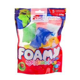 [16152] FOAMY MOLDEABLE FAST 10GRS 5 COLORES SURTIDOS 