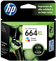 [F6V30AL] CARTUCHO ORIGINAL HP 664XL COLOR