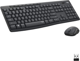 LOGITECH CORDLESS KYBD+MSE MK295 SILENT SPANISH GRAPHITE