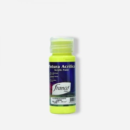 PINTURA ACRILICA 60 ML. 041 LIMON FLUORECENTE FRANCO ARTE