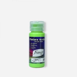 [PP18-0042] PINTURA ACRILICA 60 ML. 042 VERDE FLUORECENTE FRANCO ARTE