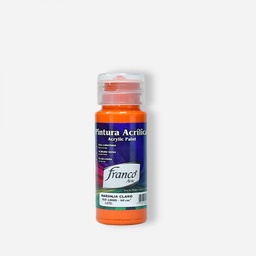 [18080] PINTURA ACRILICA 60 ML. 080 NARANJA CLARO FRANCO ARTE