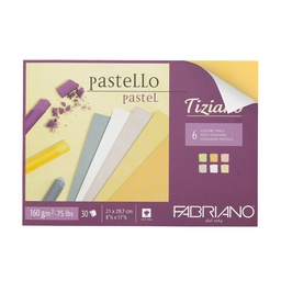 [54022] BLOCK PASTEL FABRIANO 46021297 30H. COL.SOFT 160GR. 8.25X12″ (6)