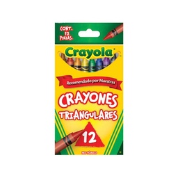 [CM524312] CRAYON CERA TRIANGULAR JUMBO 12 COLORES