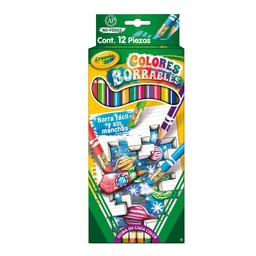 [CM684412] CRAYON MADERA BORRABLE CRAYOLA 12 COLORES