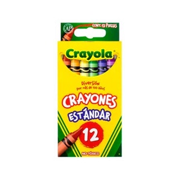 [CM523012] CRAYON DE CERA STANDARD CRAYOLA 12 COLORES