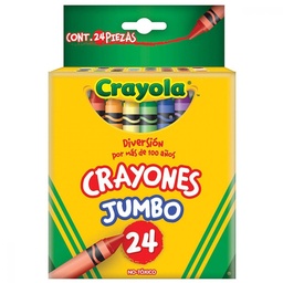 [CM520324] CRAYOLA CRAYON CERA JUMBO 24 COLORES