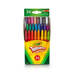 [C529724] CRAYOLA CRAYON DE CERA MINI TWISTABLE 24 COLORES