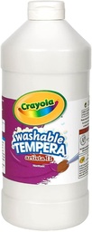 [C5431157053] CRAYOLA TEMPERA LAVABLE PINTURA BLANCA 16 ONZAS