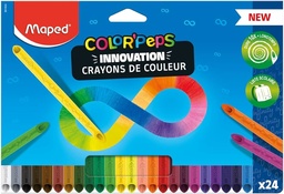 [20402036] CRAYON MAPED 861601 COLOR'PEPS INFINITY 100% MINA CX24 COLORES