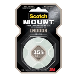 [17661] CINTA ADHESIVA SCOTCH 214H MOUNTING INTERIORES 1"X55"