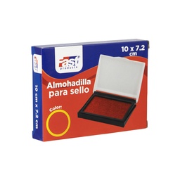 [16983-ROJO] ALMOHADILLA P/SELLO FAST 10X7.2 CMS ROJO