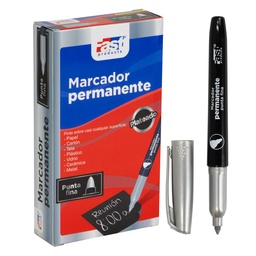 [17929-PLATEADO] MARCADOR PERMANENTE FAST P/FINA PLATEADO