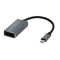 [ARG-CB-0061] ADAPTADOR USB-C A DISPLAYPORT ARGOM ARG-CB-0061 MACHO-HEMBRA GRIS