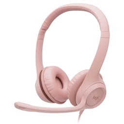 [981-001280] AUDIFONOS LOGITECH TIPO HEADSET H390 USB CON MICROFONO ROSADO