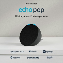 [840268907235] BOCINA INTELIGENTE AMAZON ECHO POP SMART NEGRO CON ALEXA (copia)